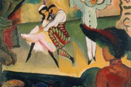 August Macke, Russisches Ballett I, 1912 Öl auf Pappe, 103 x 81 cm Kunsthalle Bremen – Der Kunstverein in Bremen