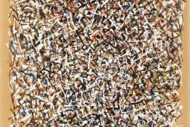 Mark Tobey (1890-1976) Stained Glass, 1956, Tempera auf Papier, 35,5 x 22,5 cm