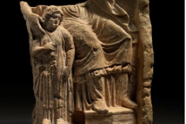 Fragment of a Hellenistic limestone relief, Taranto, c. 300-270 BC, Rupert Wace