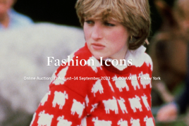 Fashion Icons sale is Princess Diana’s Warm & Wonderful Black Sheep Sweater.