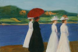 GABRIELE MÜNTER, Promenade (Promenade an der Seine), 1904–1906 © Kunsthalle Emden | Foto: bpk/Kunsthalle Emden/Martinus Ekkenga © Bildrecht, Wien 2023