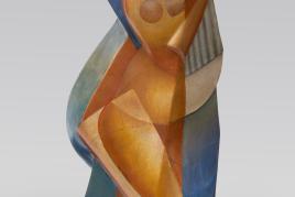 Alexander Archipenko Badende (Baigneuse) 1915 Draht, Papiermaché und Gips 47,5 × 23 × 18,5 cm Städel Museum, Frankfurt am Main, Eigentum des Städelschen Museums-Vereins e.V. © VG Bild-Kunst, Bonn 2023, Foto: U. Edelmann