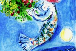 Marc Chagall, Die Bucht der Engel, 1961, Lithographie ©VG-Bildkunst, Bonn 2023