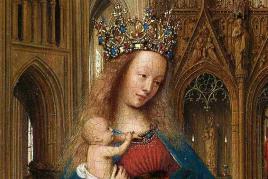 Jan van Eyck, Die Madonna in der Kirche, um 1437/40, Detail © Staatliche Museen zu Berlin, Gemäldegalerie / Christoph Schmidt