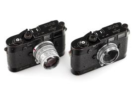 Die MP-60 (l.) und MP-59 aus dem Nachlass von Yul Brynner (c) Leitz Photographica Auction