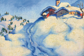 HERBERT GURSCHNER* (Innsbruck 1901 - 1975 London) Winterlandschaft, um 1928,  Startgebot: €30,000 Schätzp. €30,000 - €40,000