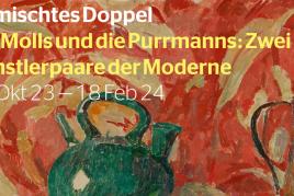 Hans Purrmann, Stillleben mit roter Decke, um 1909, Foto: Wolfgang Fuhrmannek, Hessisches Landesmuseum Darmstadt © VG Bild-Kunst, Bonn 2023