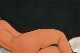 Amedeo Modigliani: Auf der Seite liegender Frauenakt (Detail), 1917 © Nahmad Collection