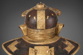 THE GUTTMANN MOUSE HELMET AN IMPORTANT ROMAN IRON, BRASS AND COPPER HELMET FOR JULIUS MANSUETUS, together with A DOLABRA ANTONINE PERIOD, CIRCA 125-175 A.D. Estimate: $1,000,000-1,500,000