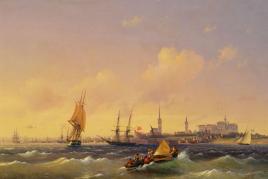 Lot 3226 IVAN KONSTANTINOVICH AIVAZOVSKY Ansicht von Reval, Estland. 1845. Öl auf Leinwand.  CHF 900 000 / 1 400 000