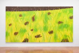 Alex Katz  Grass 3, 2021  Oil on linen  320 x 609.6 cm (126 x 240 in) Photo: Charles Duprat.