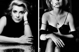 links: Alice Springs, Catherine Deneuve, Paris 1984, © Helmut Newton Foundation rechts: Helmut Newton, Catherine Deneuve, Esquire, Paris 1976, © Helmut Newton Foundation