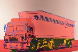 Truck     Andy Warhol     1985     Farbserigrafie auf Lenox Museumskarton, TP, signiert     100 x 100 cm