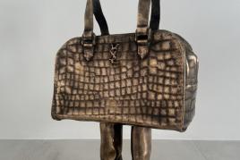 Erwin Wurm  1954 Bruck an der Mur "Short Bag YSL"  Bronze, poliert