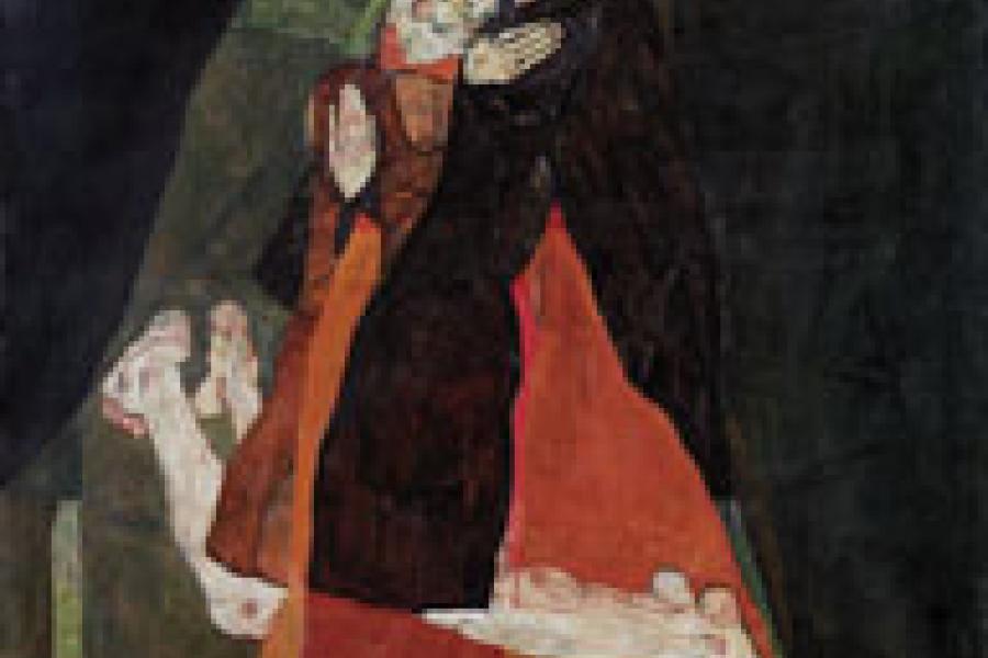 Egon Schiele, Kardinal und Nonne ("Liebkosung"), 1912 Leopold Museum, Wien