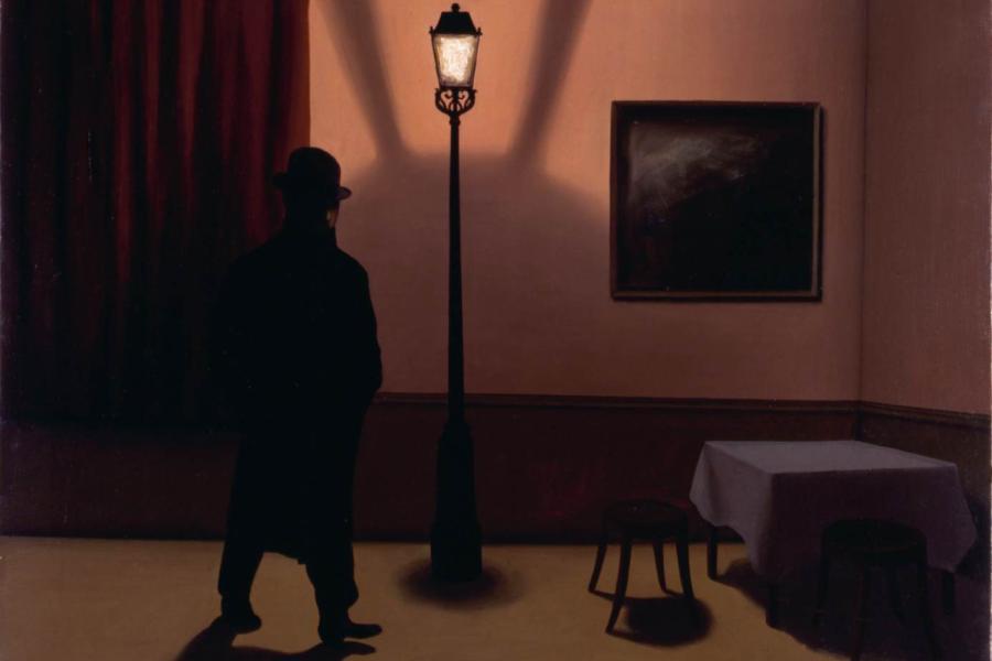 René Magritte Der Nachtschwärmer/Le noctambule, 1928 Essen, Museum Folkwang © Charly HERSCOVICI Brüssel - 2011© VBK Wien, 2011