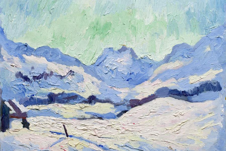 Winterlandschaft von Giovanni Giacometti (Schätzpreis 400 0000 bis 600 000 Franken) für rund eine Million Franken