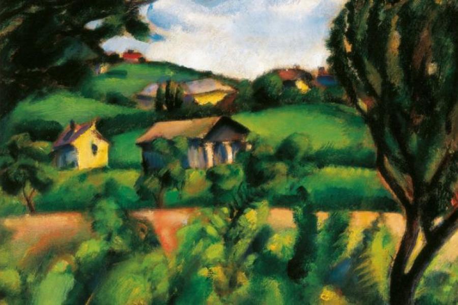 Ödön Mórffy, Landschaft, 1910-15, Janus Pannonius Museum, Pécs © VBK, Wien, 2012