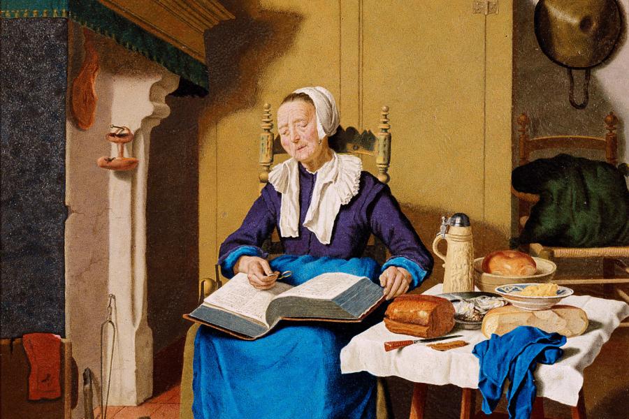 Alte Frau Jean Etienne Liotard (1702 – 1789) 1760 datiert Emailmalerei auf Kupfer © Wien, Kunsthistorisches Museum