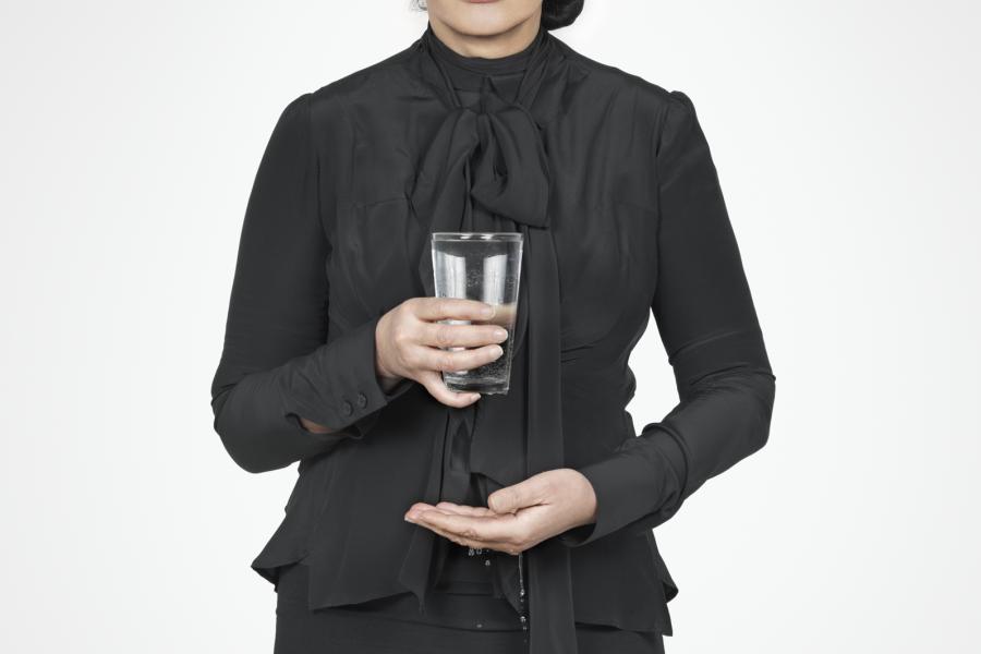 Marina Abramović Water Study, from the series ''With Eyes Closed I See Happiness'', 2012 Polyptych; four color, fine art pigment prints 80 x 60 cm each © Marina Abramović Courtesy Marina Abramović Archives