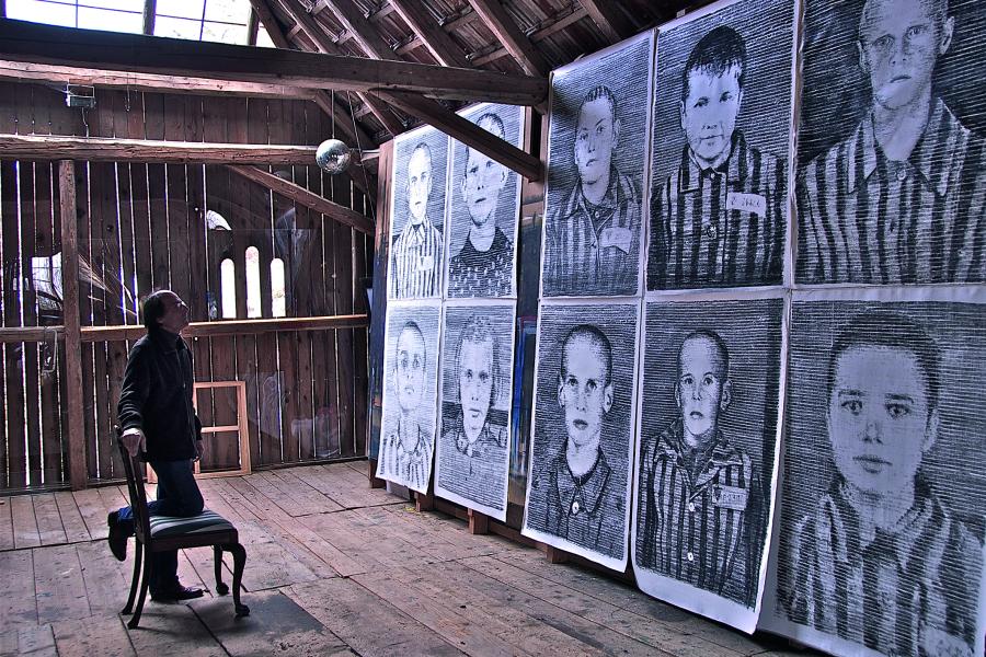 Manfred Bockelmann, Manfred Bockelmann im Atelier, 2010 © Manfred Bockelmann