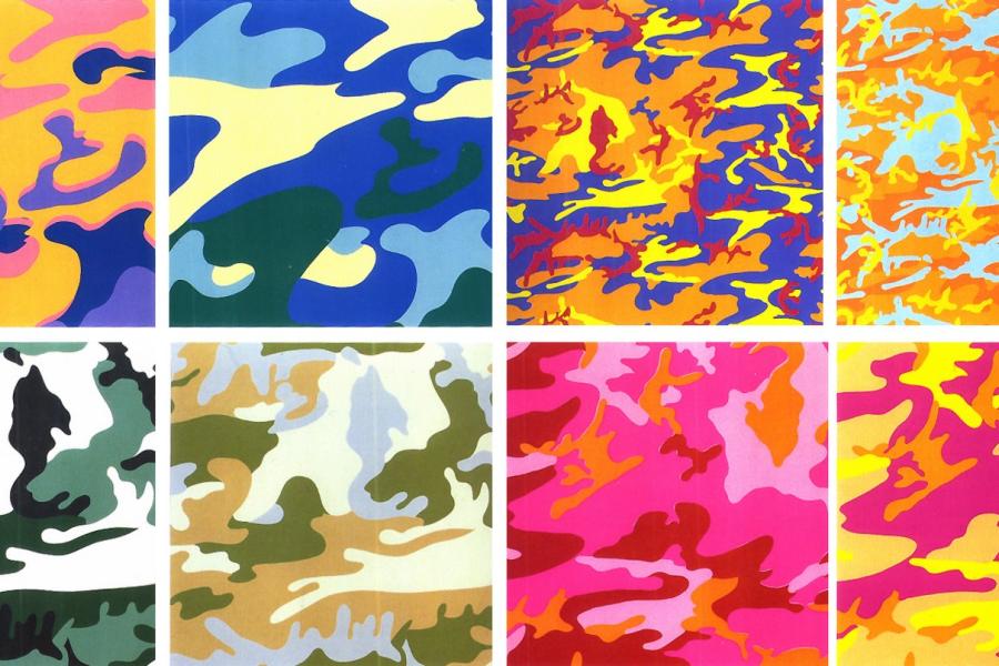 Andy Warhol, Camouflage, 1987, Siebdruck, 96.5 x 96.5 cm