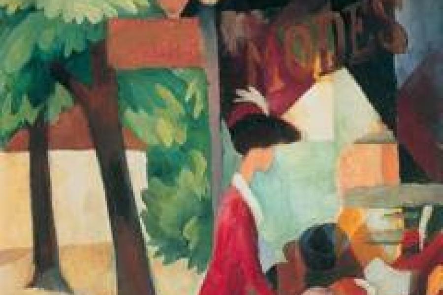 August Macke, Vor dem Hutladen, 1913, Foto: Bildarchiv EWK.M.