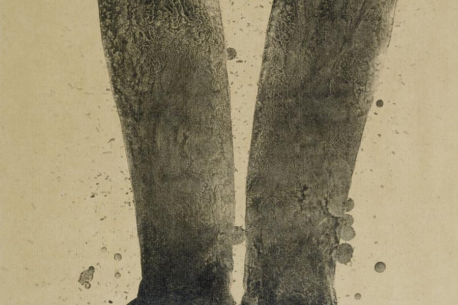 Jim Dine (geb. 1935) Silhouette Black Boots on Brown Paper, 1972 Lithographie, 76,1 x 55,8 cm Städel Museum, Graphische Sammlung, Frankfurt am Main Foto: Städel Museum - ARTOTHEK © VG Bild-Kunst Bonn Erworben 2007 im schweizerischen Kunsthandel aus Mitteln der Heinz und Gisela Friederichs Stiftung