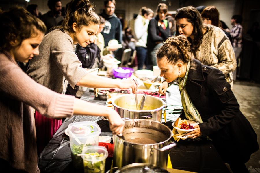 Detroit SOUP,  Monatliches Abendessen zur Aufbringung von finanziellen Mitteln für kreative Projekte in Detroit, Foto: David Lewinski