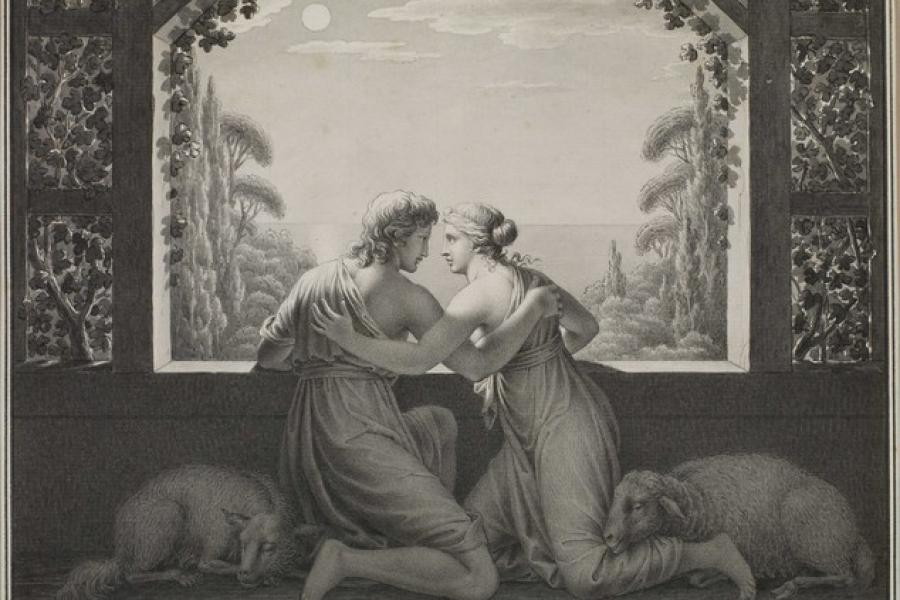 Johann Heinrich Lips (1758–1817) Die Nacht, Ausschnitt, um 1793–1799, Feder in Schwarz, © Contemporary Editions Ltd, London