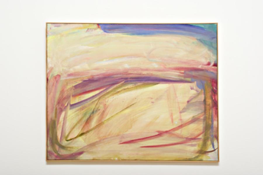 Maria Lassnig, Körperteilung, 1960  Öl auf Leinwand 80 x 98 cm Foto: UMJ / N. Lackner