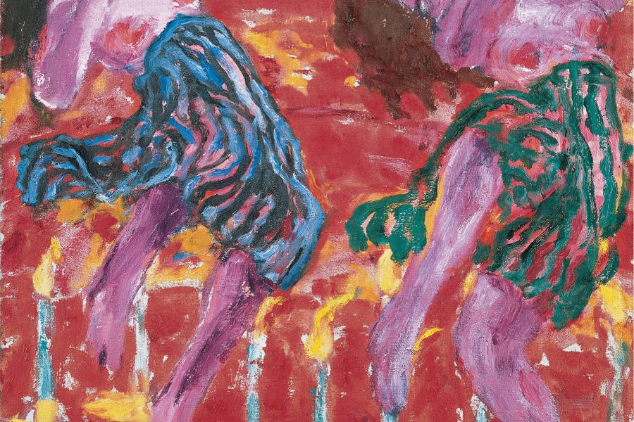 Emil Nolde  Kerzentänzerinnen, 1912  Ölfarben auf Leinwand  100,5 x 86,5 cm  © Nolde Stiftung Seebüll