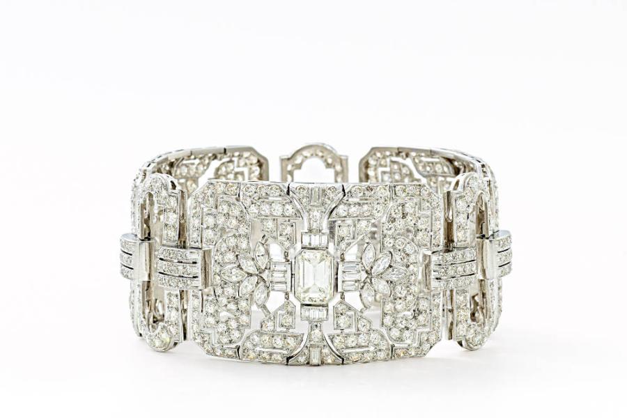 Art Deco Diamant-Armband  Wohl USA, um 1920  Ergebnis: 48.500 Euro