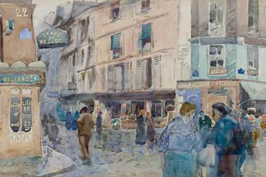 Elie Anatole Pavil. 1873 Odessa - 1948 Rabat (Marokko). Stellte ab 1905 im Pariser Salon aus. War mit Pissarro befreundet.  Ausrufpreis:	3000 Euro