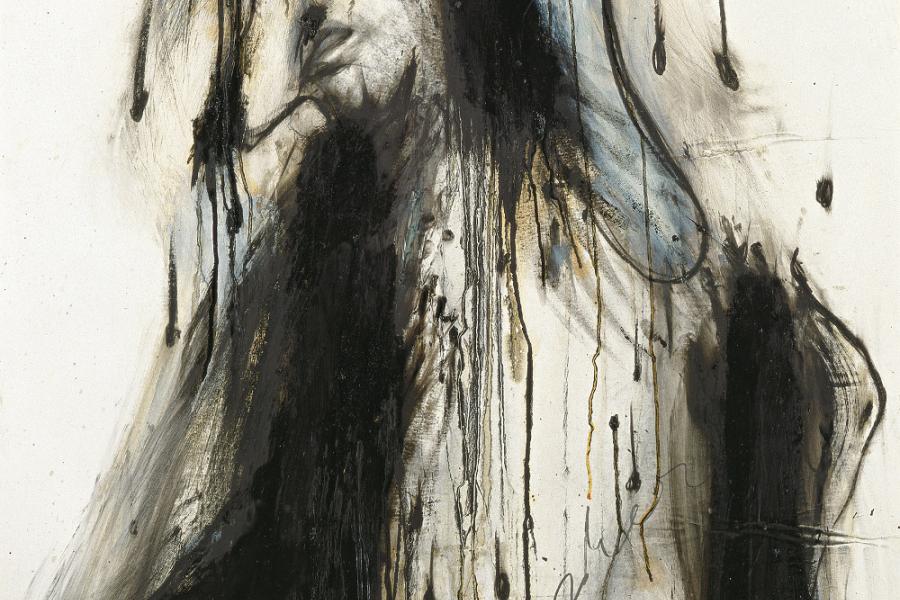 Arnulf Rainer Schwarze Rinnen, 1974 Albertina, Wien