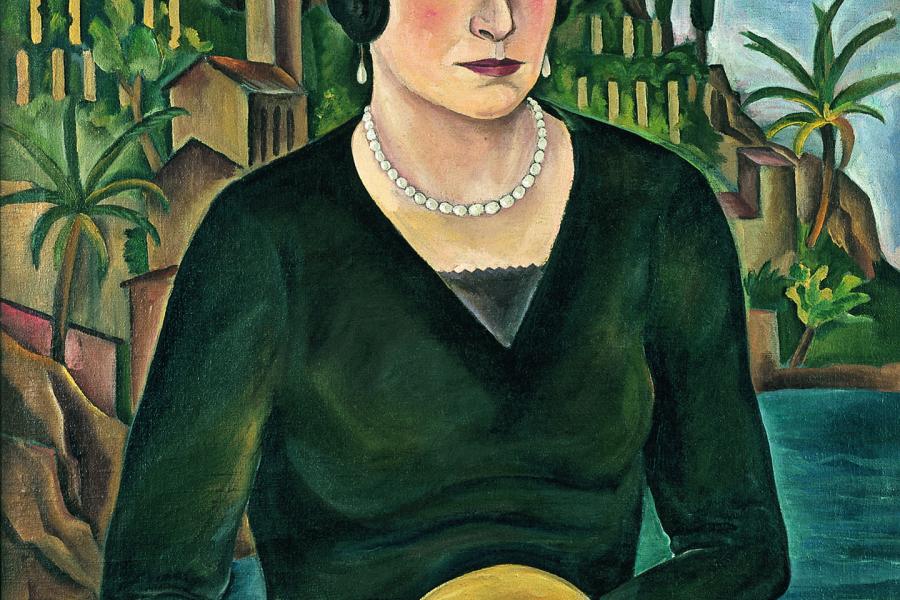 Ulrich Neujahr Tatjana Magid-Riester, 1928 Öl/Lwd., 80,5 x 66,5 cm Sammlung Frank Brabant