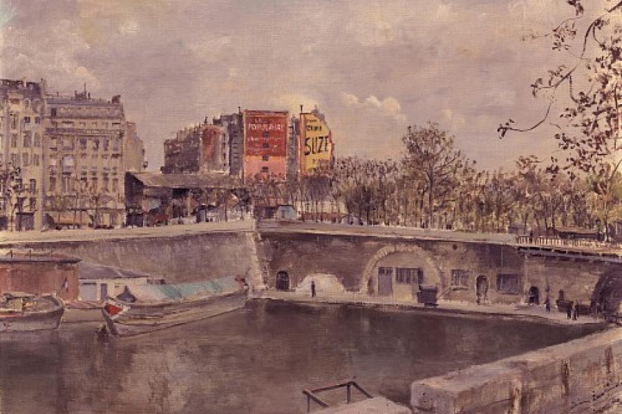 Irène Zurkinden Paris, o.J. Oel auf Leinwand 55 x 65 cm Ref. 17/RB