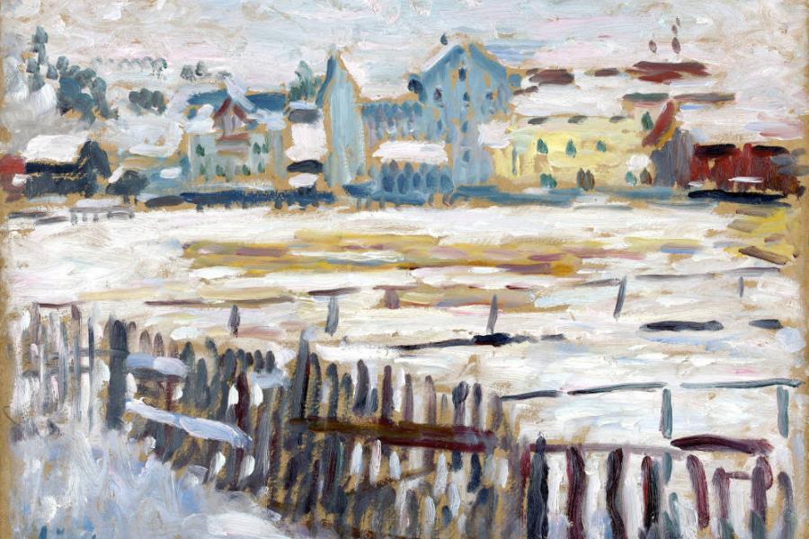 Alexej Jawlensky Winterlandschaft bei Füssen, um 1905 Kunstsalon Franke-Schenk, München