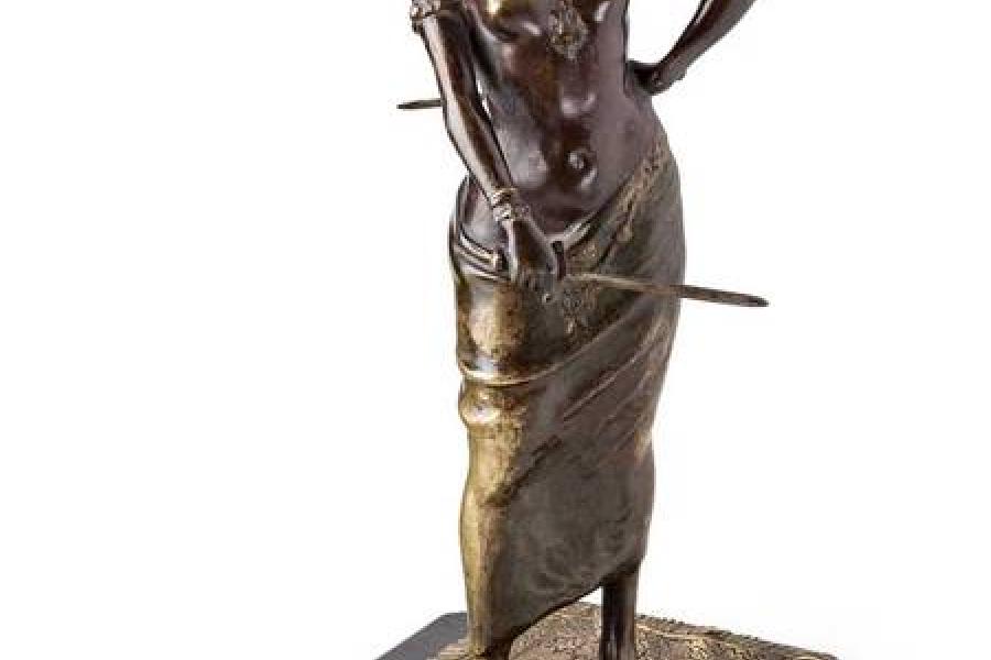 Bruno Zach. 1891 Schitomir (Ukraine) - 1935 Wien. Bez. Orientalische Schwerttänzerin mit entblößter Brust. Ausrufpreis:	2200 Euro