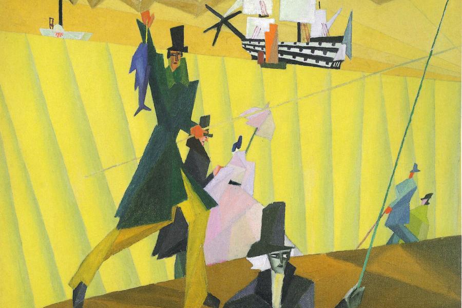 Lyonel Feininger Angler with Blue Fish 2, 1912 Genf, Galerie Artvera's © Bildrecht, Wien, 2015