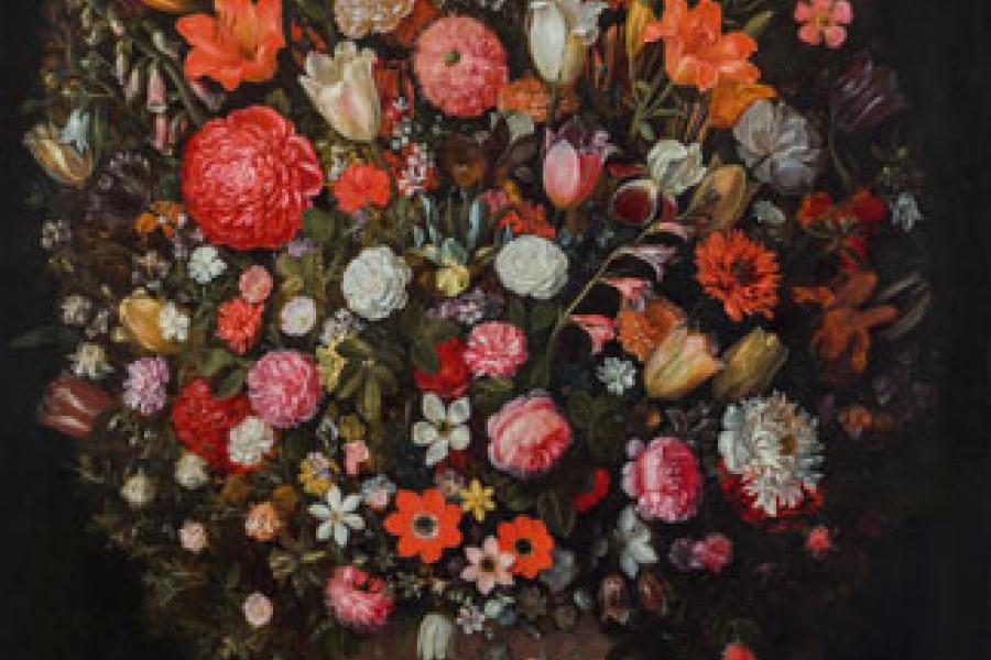 JAN BRUEGHEL DER JÜNGERE Blumenstrauß in einer skulptierten Vase SCHÄTZPREIS € 500.000 - 1.000.000, verkauft um/sold for € 2,6 Mio.