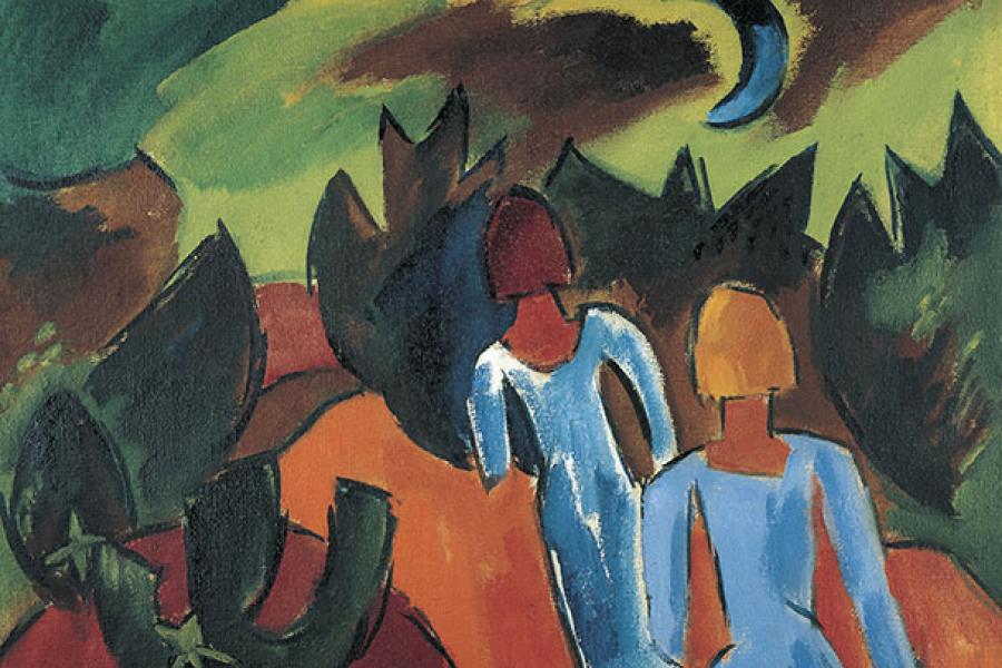 Abb.: Karl Schmidt-Rottluff, Blauer Mond, 1920 © VG Bild-Kunst Bonn, 2015