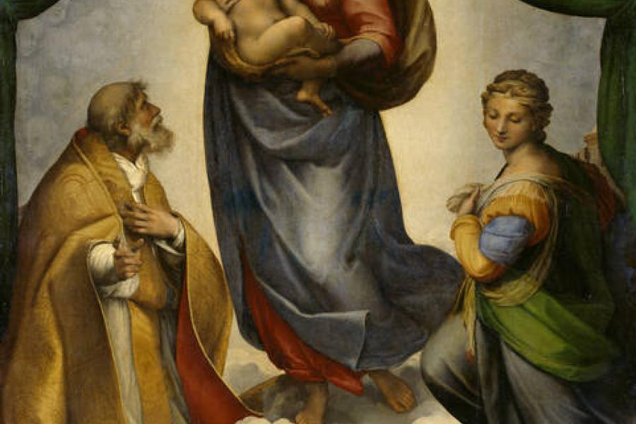 Raffael (Raffaello Santi): Die Sixtinische Madonna, 1512/13