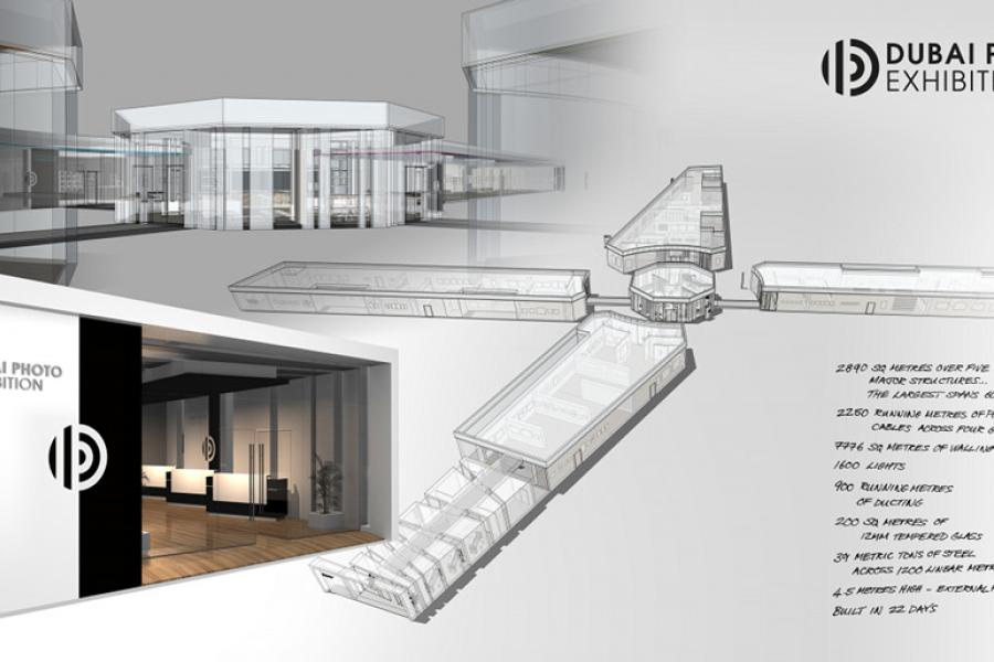 Rendering of Dubai Photo Exhibition’s ‘temporary museum’ structure