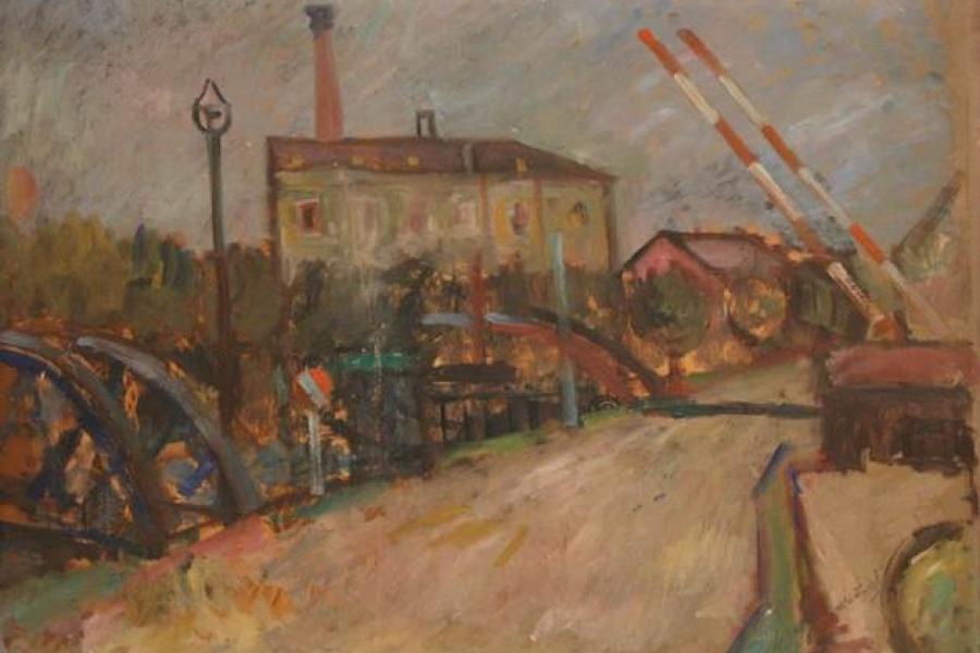 Max Kämpf, Bahnübergang, um 1940