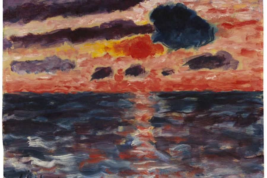 ALEXEJ VON JAWLENSKY Sonnenuntergang, Borkum, 1928. Öl Schätzpreis: € 300.000