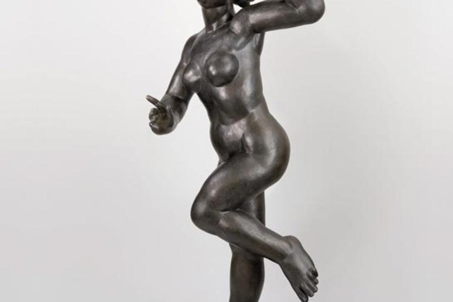 Giovanni Rindler, Dora, 2015, Bronze 1/3, 160 x 50 x 50 cm, © Giovanni Rindler, Foto Martin Seidenschwann