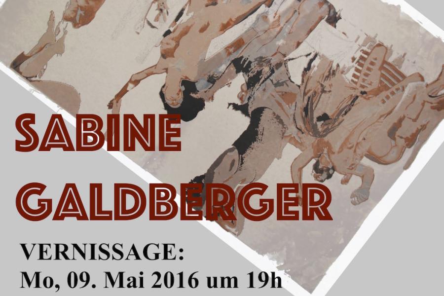 Plakat zur Ausstellung "Formlose Hüllen" von Sabine Galdberger