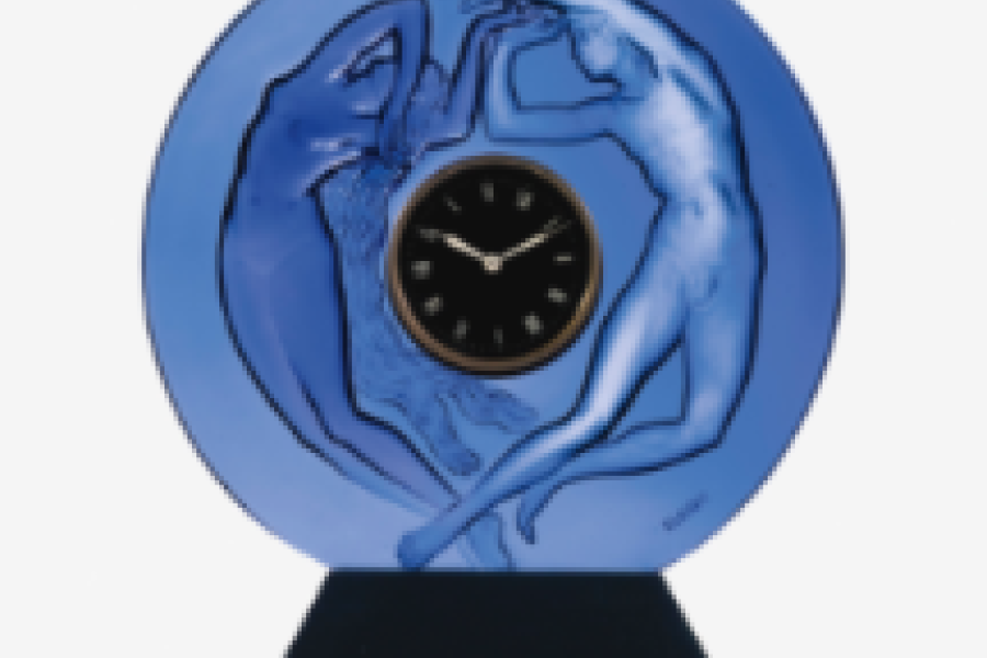 RENÉ LALIQUE AN IMPORTANT AND RARE "LE JOUR ET LA NUIT" CLOCK Estimate 100,000 — 150,000 USD