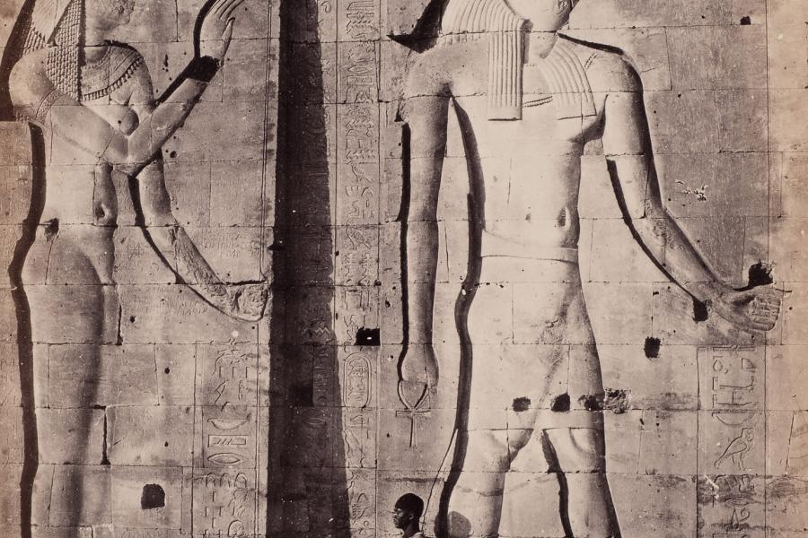 Sculptures in the Great Temple Philae 1857 aus: Francis Frith, Upper Egypt and Ethiopia, London 1862 © Courtesy Sammlung OstLicht, Wien